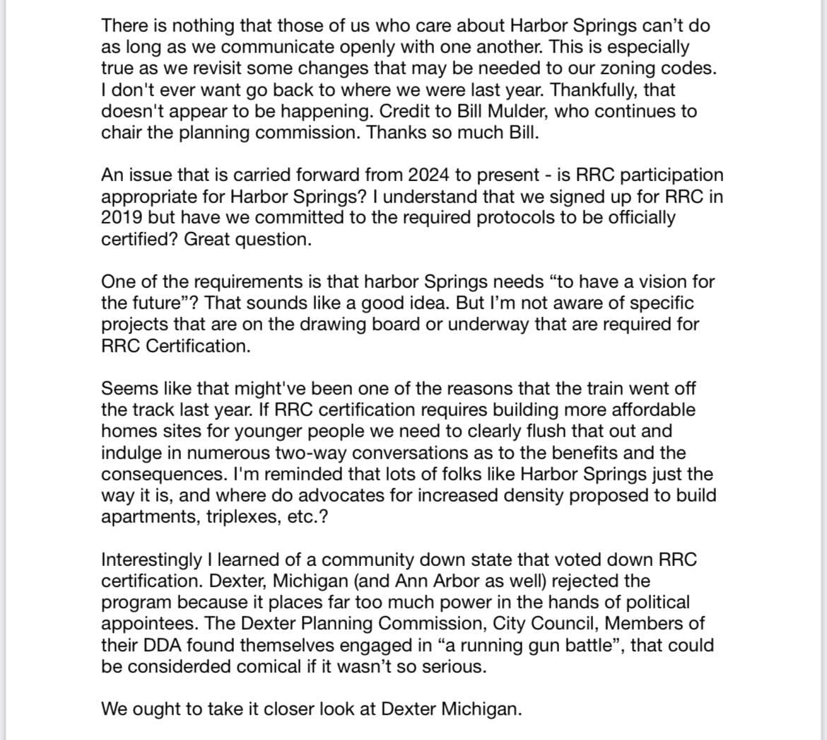 Questions for the Planning Commission